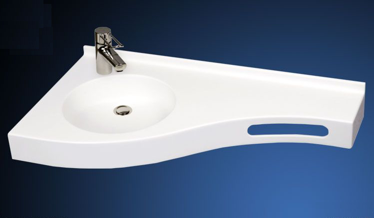 Hotelwaschtisch geschwungen