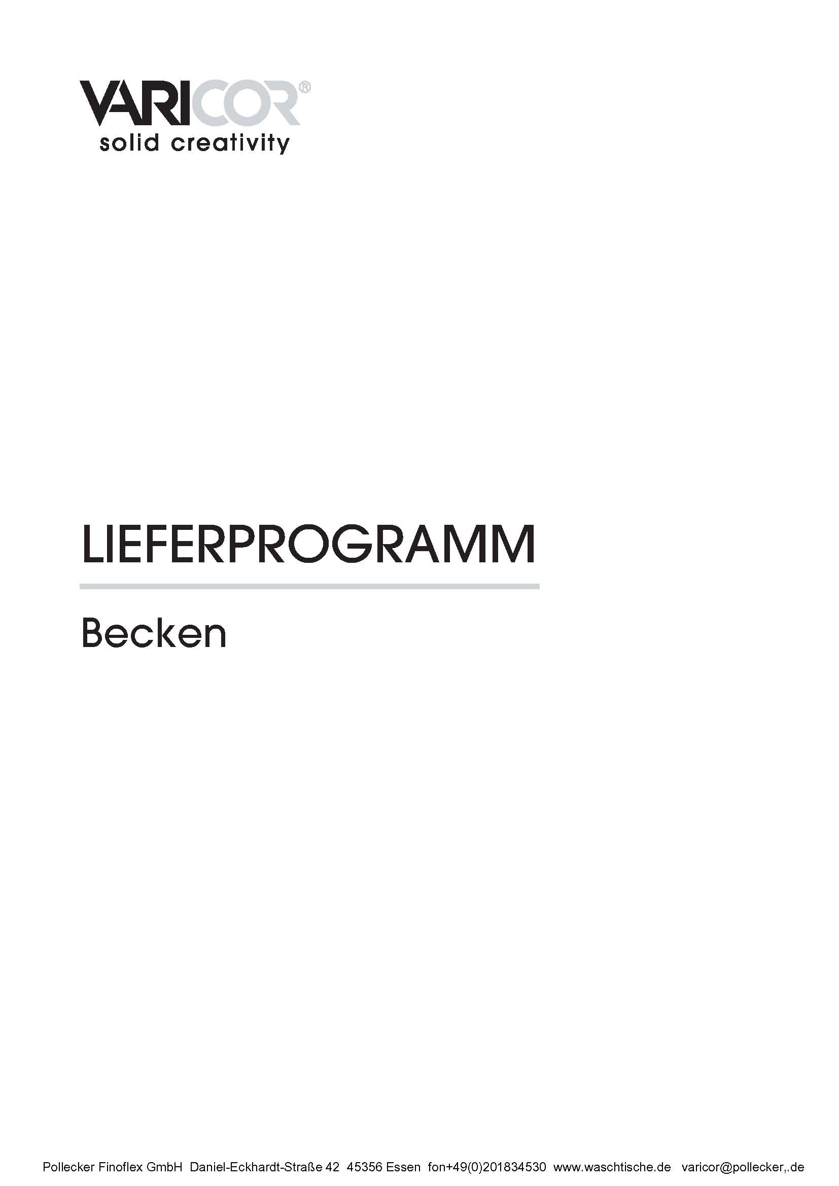 Mineralwerkstoff Waschbecken + Waschtische Übersicht und Produktprogramm