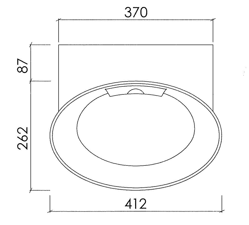 Waschbecken mit einfacher Ablaufrinne durch integrierten Rinnenablauf